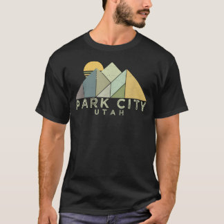 T-shirt Retro Park City Utah en détresse
