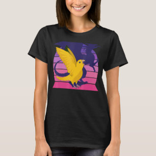 T-shirt Retro Parrot I Dragon I hurle Reine de Bavière