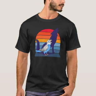 T-shirt Retro Parrot I Howling Wolf I hurle Blue Budgi