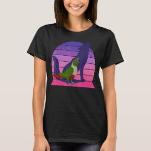T-shirt Retro Parrot I Howling Wolf I hurle Green Chee