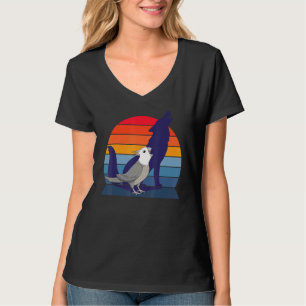 T-shirt Retro Parrot I Howling Wolf I hurle Grey Cocka