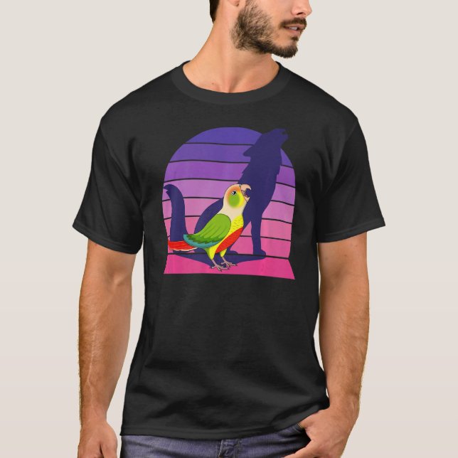 T-shirt Retro Parrot I Howling Wolf I hurle Pineapple (Devant)