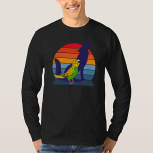T-shirt Retro Parrot I Howling Wolf I hurle Yellow Bud
