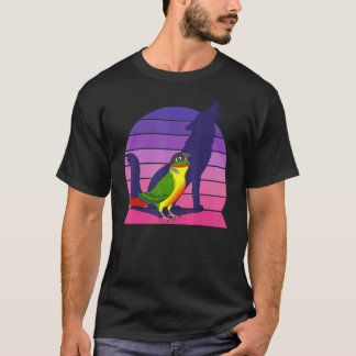 T-shirt Retro Parrot I Howling Wolf I Screaming Yellow sid
