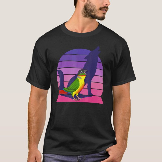 T-shirt Retro Parrot I Howling Wolf I Screaming Yellow sid (Devant)