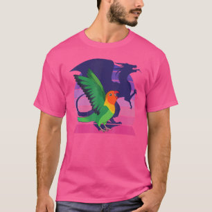 T-shirt Retro Parrot I Winged Dragon I hurle Fischer's
