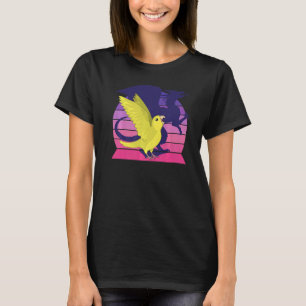 T-shirt Retro Parrot I WingingDragon I hurle Yellow Pa