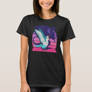 T-shirt Retro Parrot I WingwingDragon I hurle Blue Quak