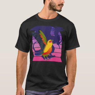 T-shirt Retro Parrot I WingwingDragon I hurle Jenday Co