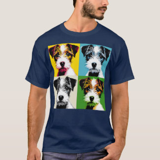 T-shirt Retro Parson Russell Terrier Art mignon Chiot 1