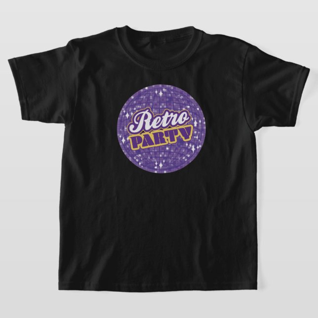T-SHIRT RETRO PARTY ENFANTS TEL (Poser)