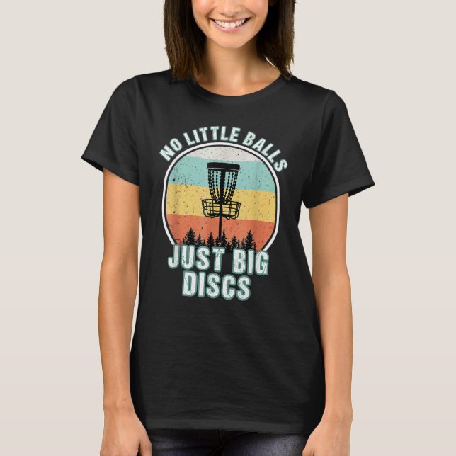 T-shirt Rétro pas de petites boules Disque Golf (Devant)