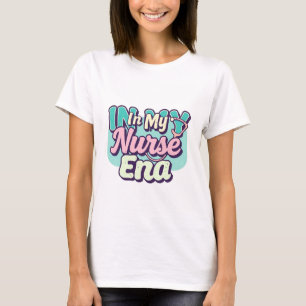 T-shirt Rétro Pastel “À Mon Ère d'Infirmière