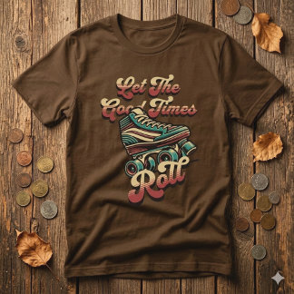 T-Shirt Rétro Patin à Roulettes 80s