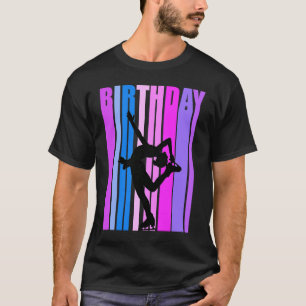 T-shirt Rétro Patinage sur glace femmes Anniversaire Patin