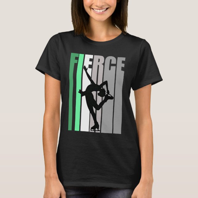 T-shirt Retro Patinage sur glace Fierce Anniversaire Fort  (Devant)