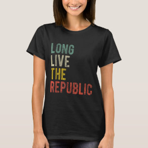 T-shirt Rétro Patriotique États-Unis Vive La République Vi