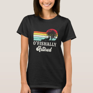 T-shirt Retro Pêche Vintage À La Retraite À La Retraite