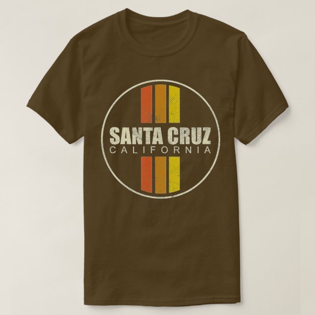 T-shirt Retro Père Noël Cruz California (1) (Design devant)