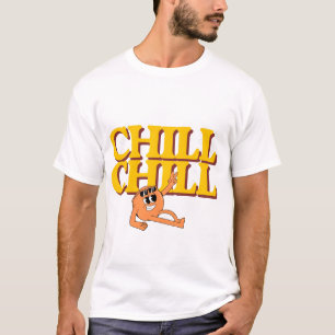 T-Shirt Rétro Personnage de Dessin Animé Chill Chi