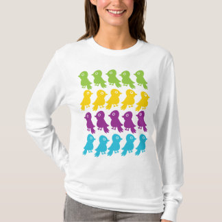 T-shirt Rétro petite pièce en t de cru d'oiseau