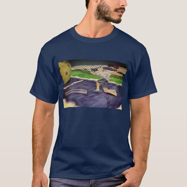 T-shirt Retro Pickleball (Devant)