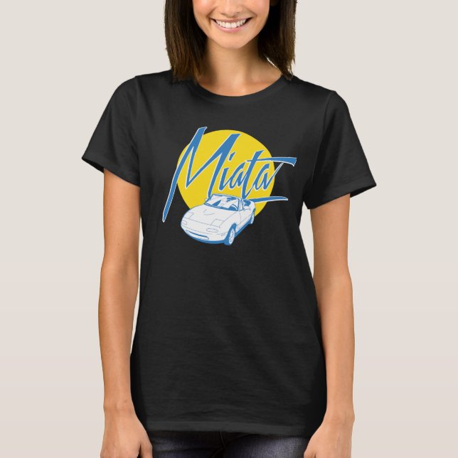 T-shirt Rétro pièce en t de Miata (Devant)