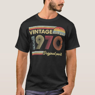 T-shirt Retro Pièces originales 50ème Vintage 1970 Anniver