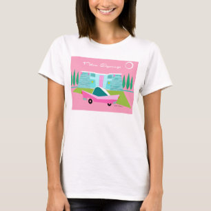 T-shirt Retro Pink Palm Springs