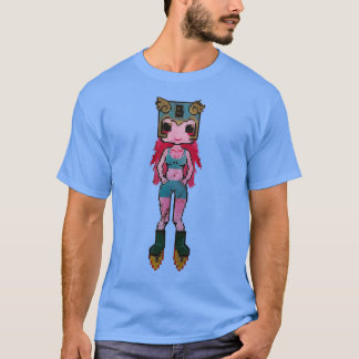 T-shirt Retro Pixel Girl