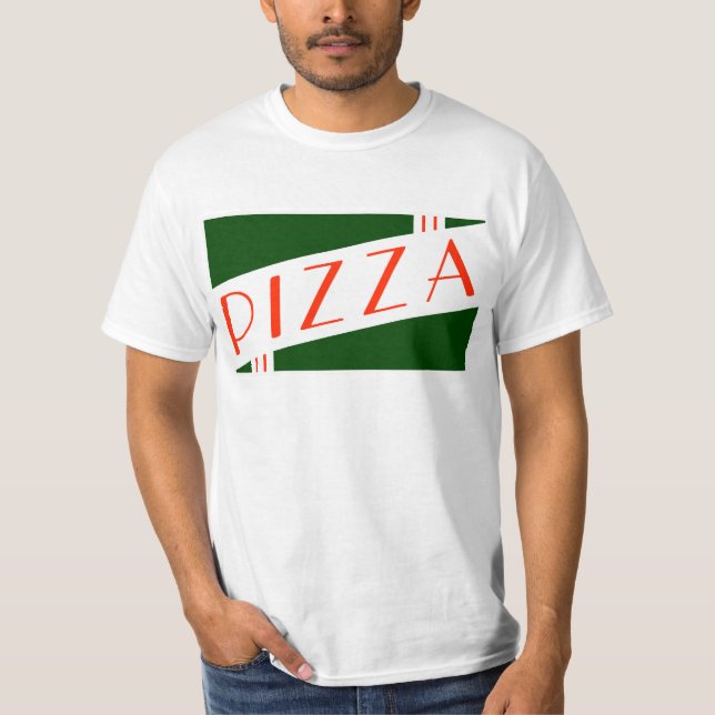 T-shirt rétro pizza (Devant)