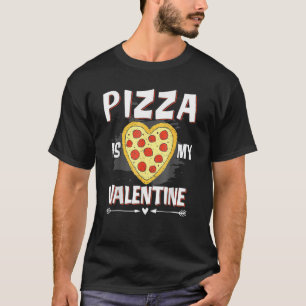 T-shirt Retro Pizza Pizza est ma Saint-Valentin Mignonne