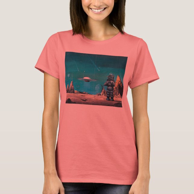 T-shirt Retro Planet Deluxe interdit. (Devant)