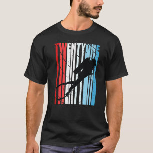 T-shirt Retro Plongée sous-marine 21e anniversaire Plongeu