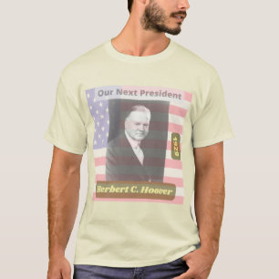 T-shirt Retro Politique Herbert Hoover Président Art 1929