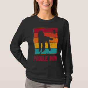 T-shirt Retro Poodle Maman Propriétaire Mère Animal Mama C