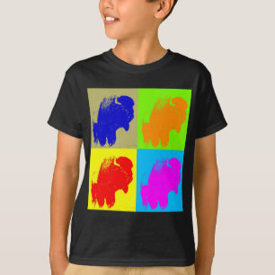 T-shirt Retro Pop Art Bison Buffalo