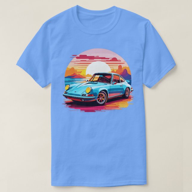 T-shirt Retro Porsche (Design devant)