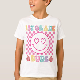 T-shirt rétro pour garçon de 1re année, retour à l