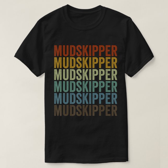 T-shirt rétro pour poisson moudskipper (Design devant)
