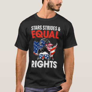 T-shirt Retro Pro Choice Feminist Stars Stripes Equal Rig