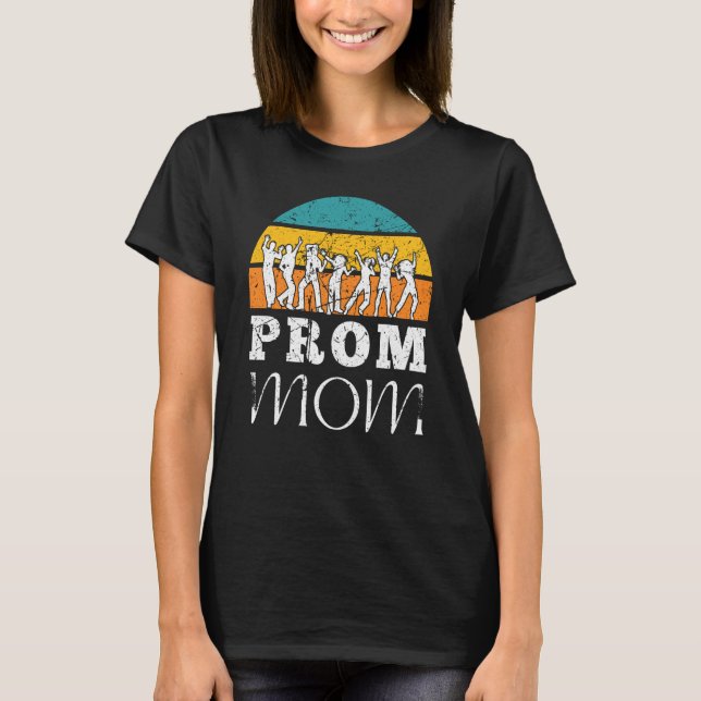 T-shirt Retro Prom Moms Matching Prom Mom Tees for Dance C (Devant)