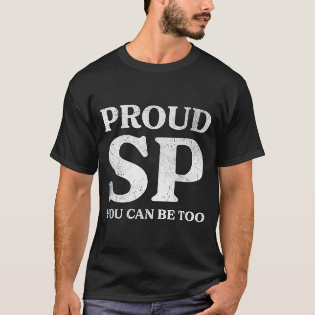 T-shirt Retro Proud Sp Anti Scientology Funny Quote Idea  (Devant)