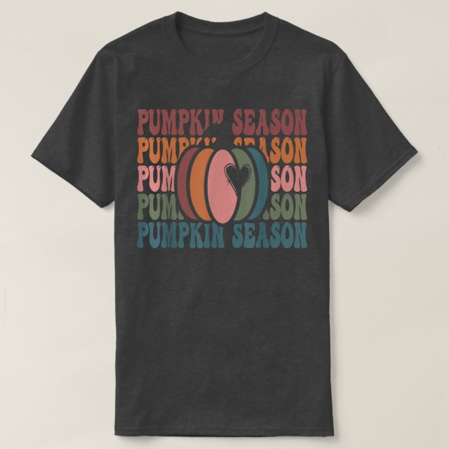 T-shirt Retro Pumkin  (Design devant)