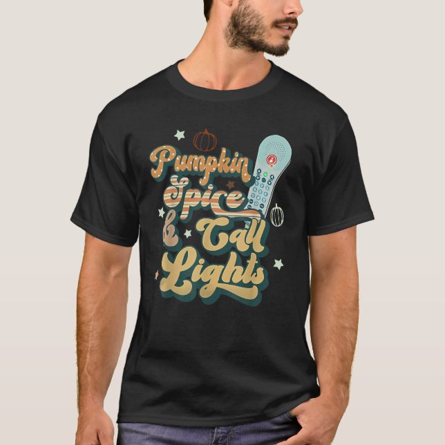 T-shirt Retro Pumpkin Spice And Call Lights ER ICU Nurse H (Devant)
