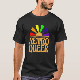 T-shirt Retro Queer (LGBTQ Gay Lesbian Transgenre)