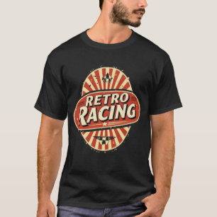 T-shirt Retro Racing Oval Logo - Vintage Motorsport Garage