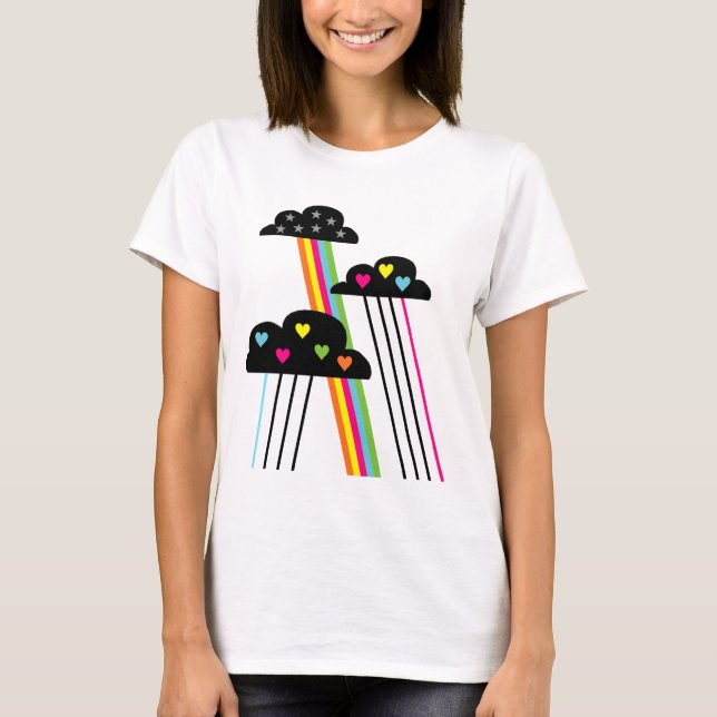 T-shirt Retro Rainbows Tee (Devant)