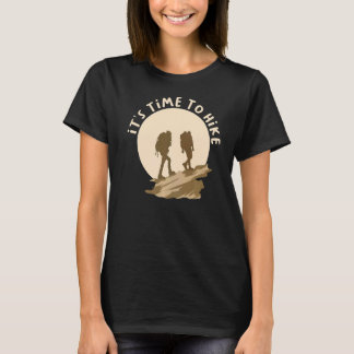 T-shirt Retro Randonnée Il est temps de faire des randonné