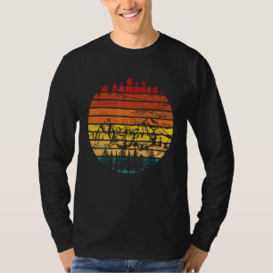 T-shirt Retro Randonnées Randonneurs Mountain Escalade Cam